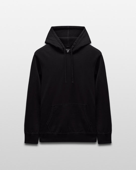 Kyoto Black Midweight Terry Slim Hoodie