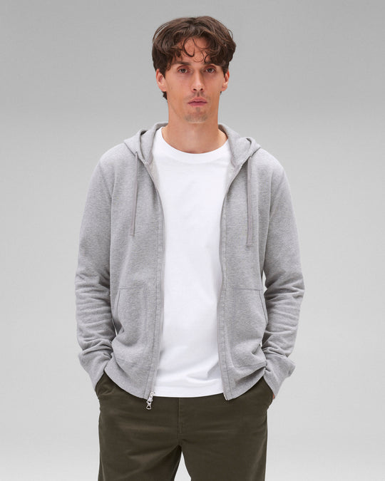 Lightweight Terry Slim Zip Hoodie - Vault