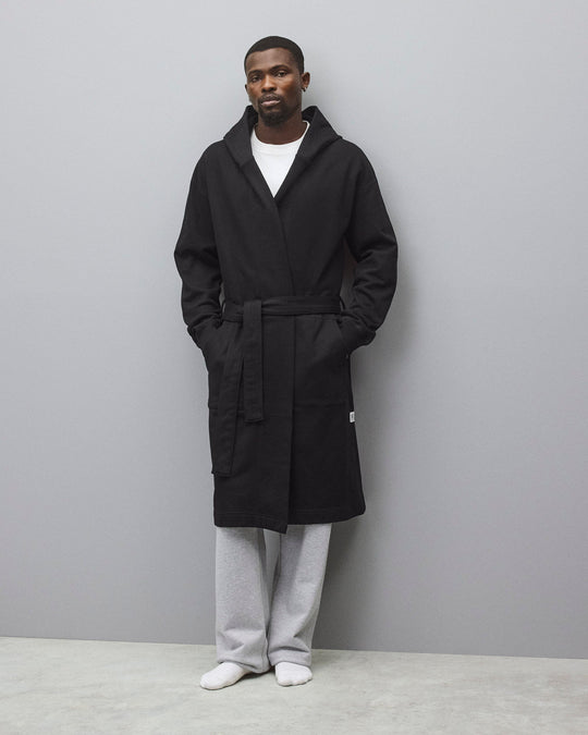 Midweight Terry Relaxed Hooded Robe