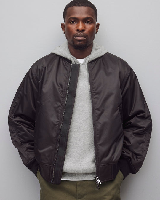 Nylon Twill Crew Jacket