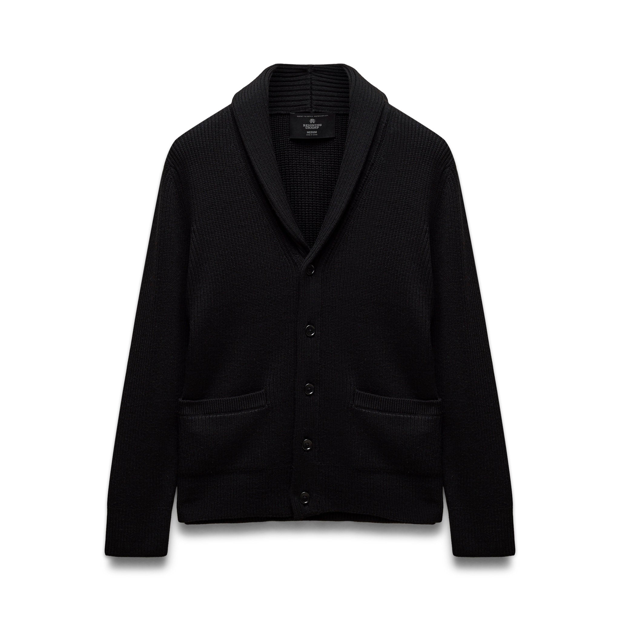 Merino Rib Vinnie Shawl Cardigan | Reigning Champ | Reigning Champ US