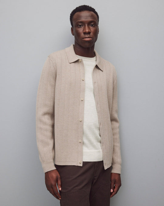 Merino Drop Needle Pier Shirt