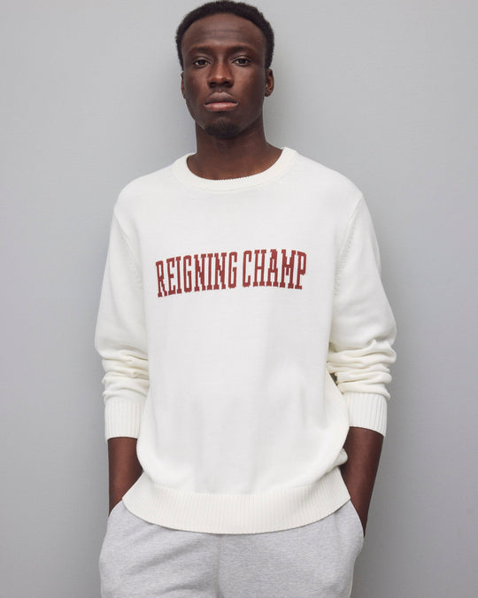 Supima Knit Collegiate Crewneck