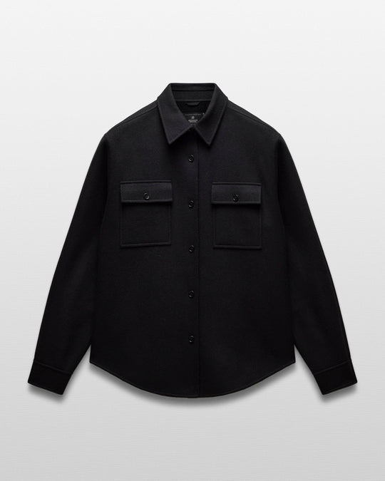Double Faced Wool Concourse Overshirt