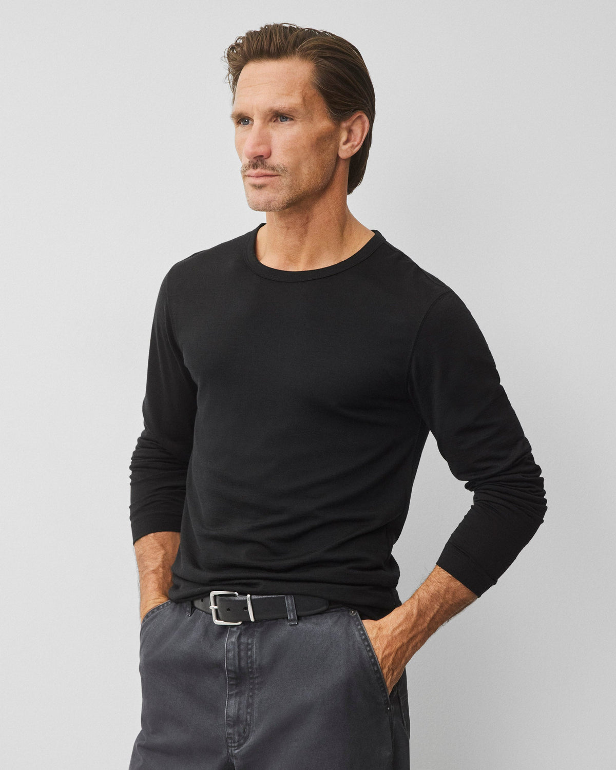 Merino Jersey Vista Slim Long Sleeve