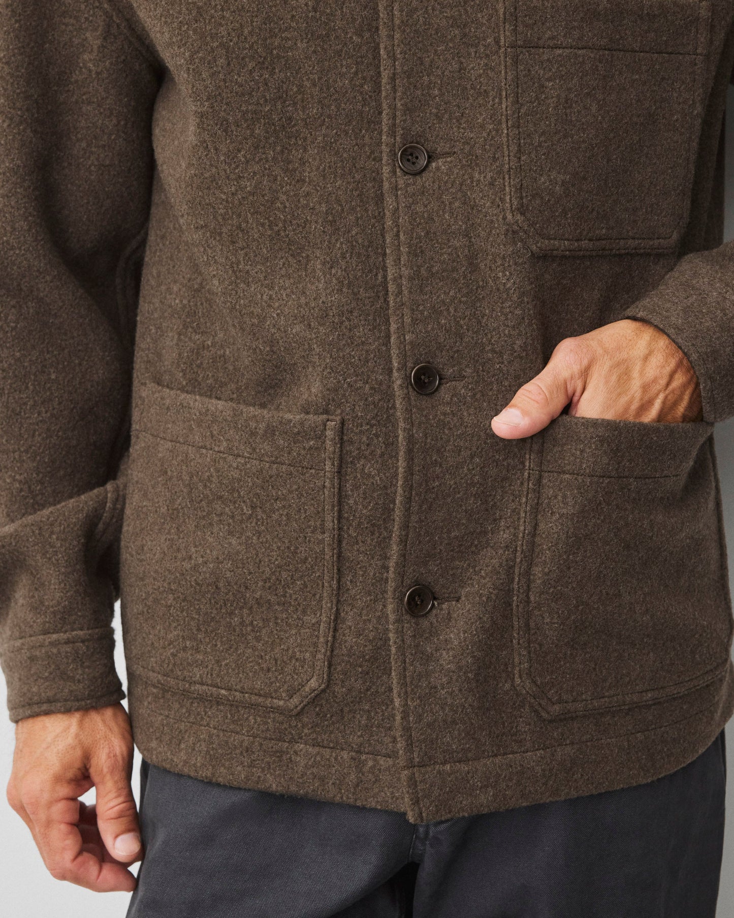 Wool Fleece Chore Jacket