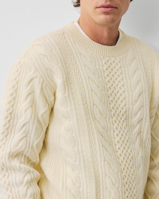 Cable Knit Meridian Crewneck