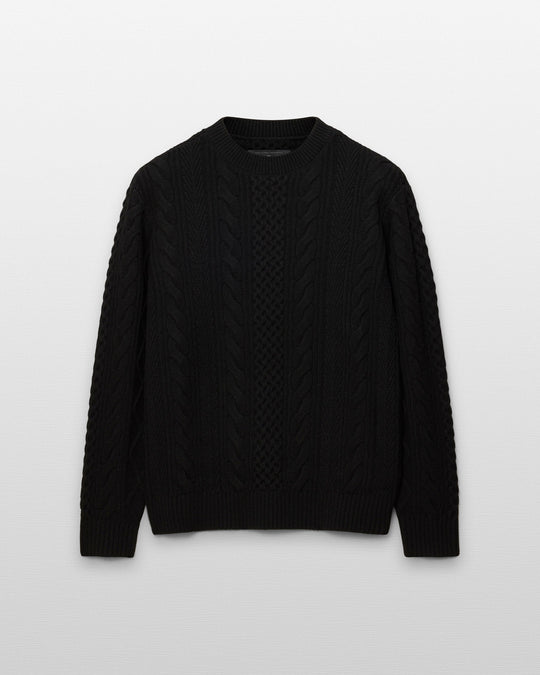 Cable Knit Meridian Crewneck