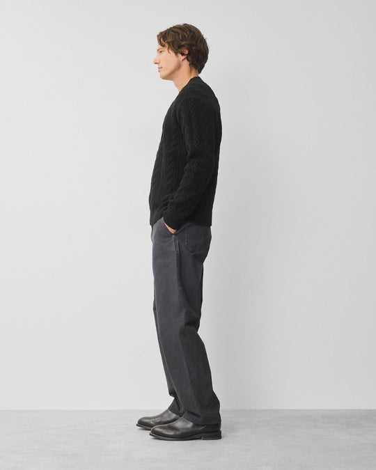 Cable Knit Meridian Crewneck