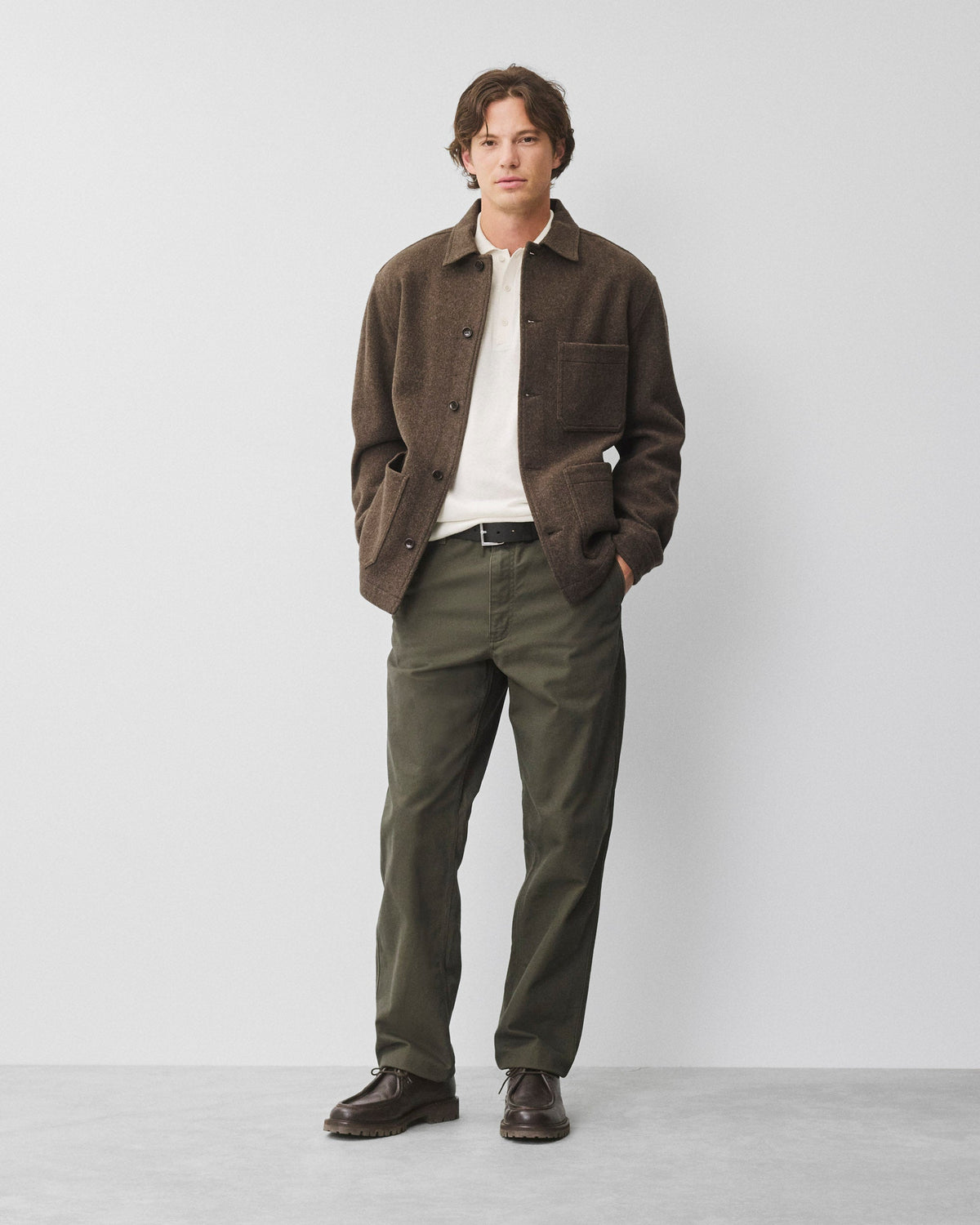 Silk Cashmere Longsleeve Polo