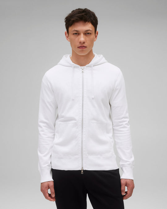 Lightweight Terry Slim Zip Hoodie - Vault