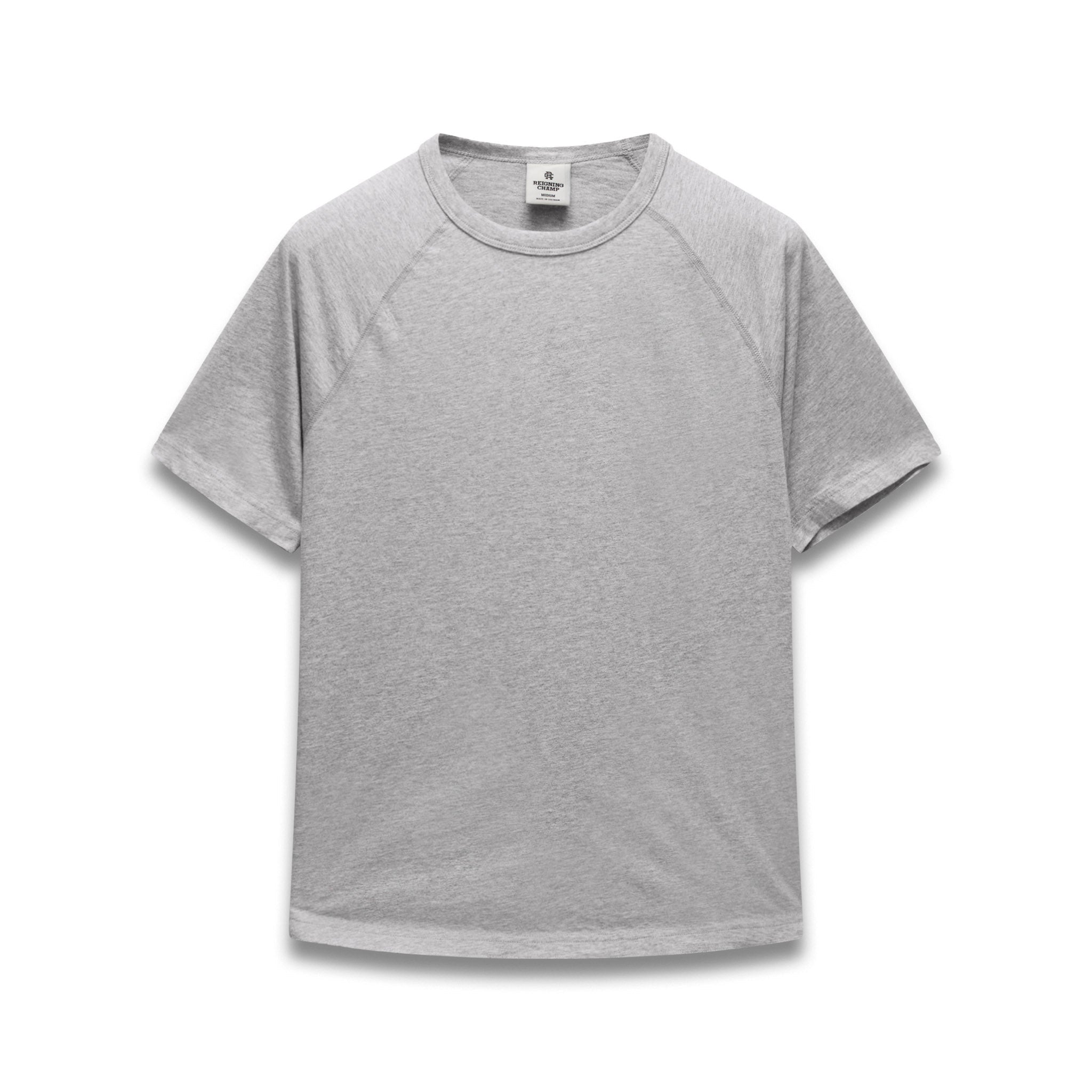 Raglan logo tops グレー Lightweight Jersey Standard Raglan T-Shirt | Reigning Champ