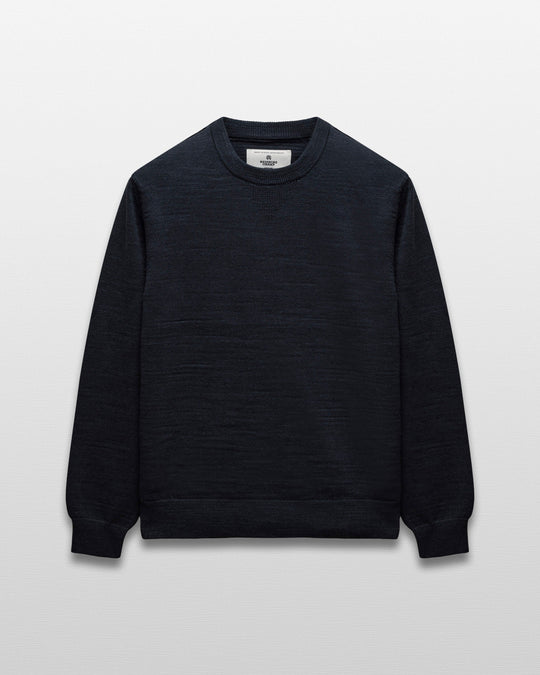 Cotton Slub Laurel Crewneck