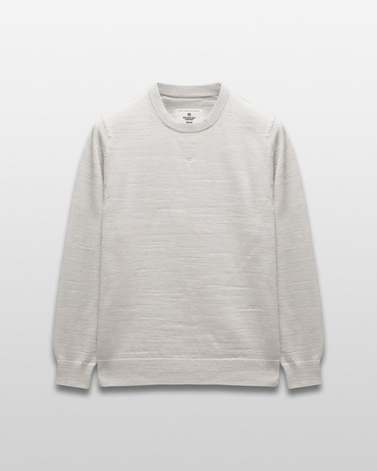 Cotton Slub Laurel Crewneck