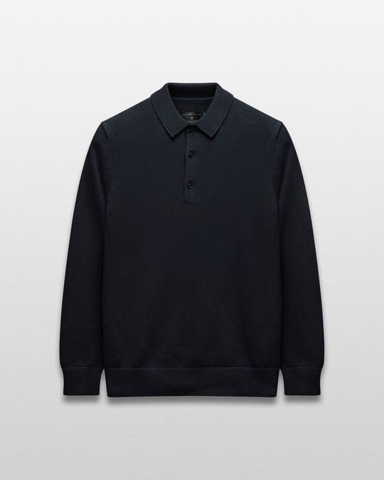 Supima Knit Commodore Polo Sweater
