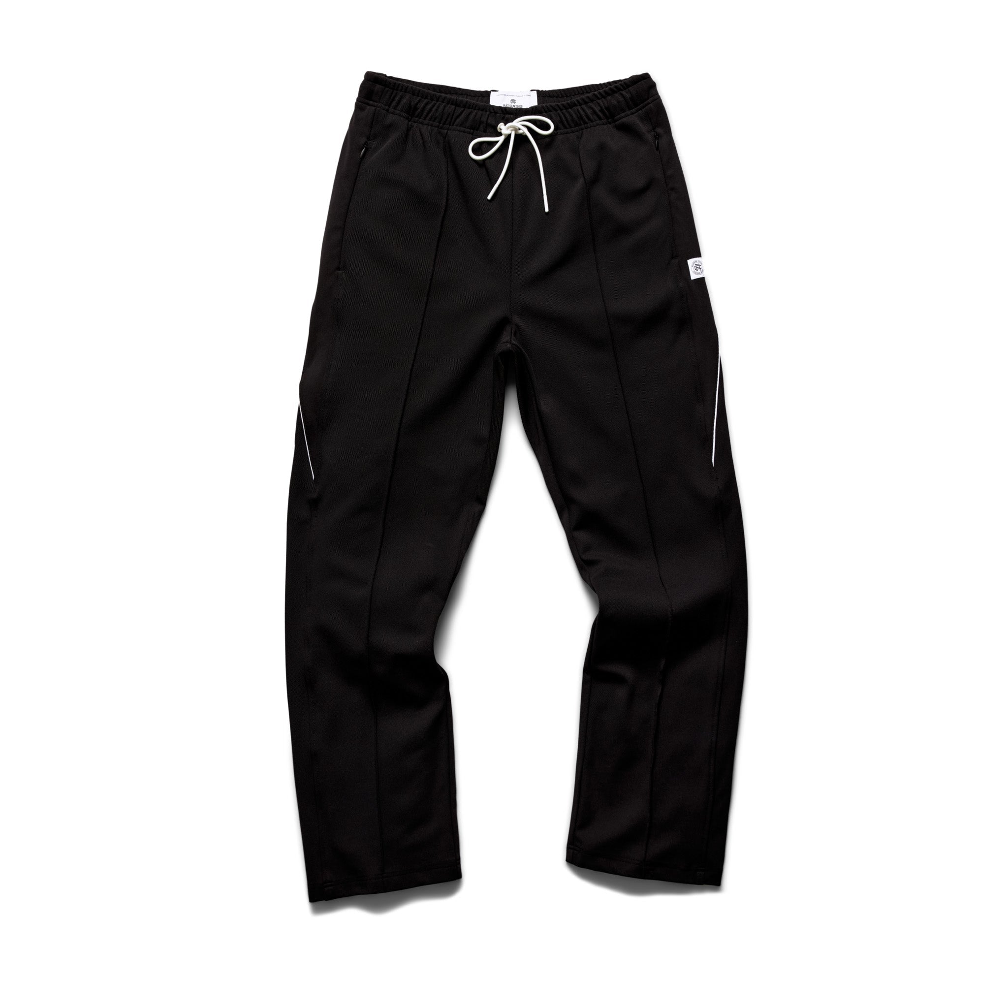 Champion Corp Logo Crinkle Black Track Pants