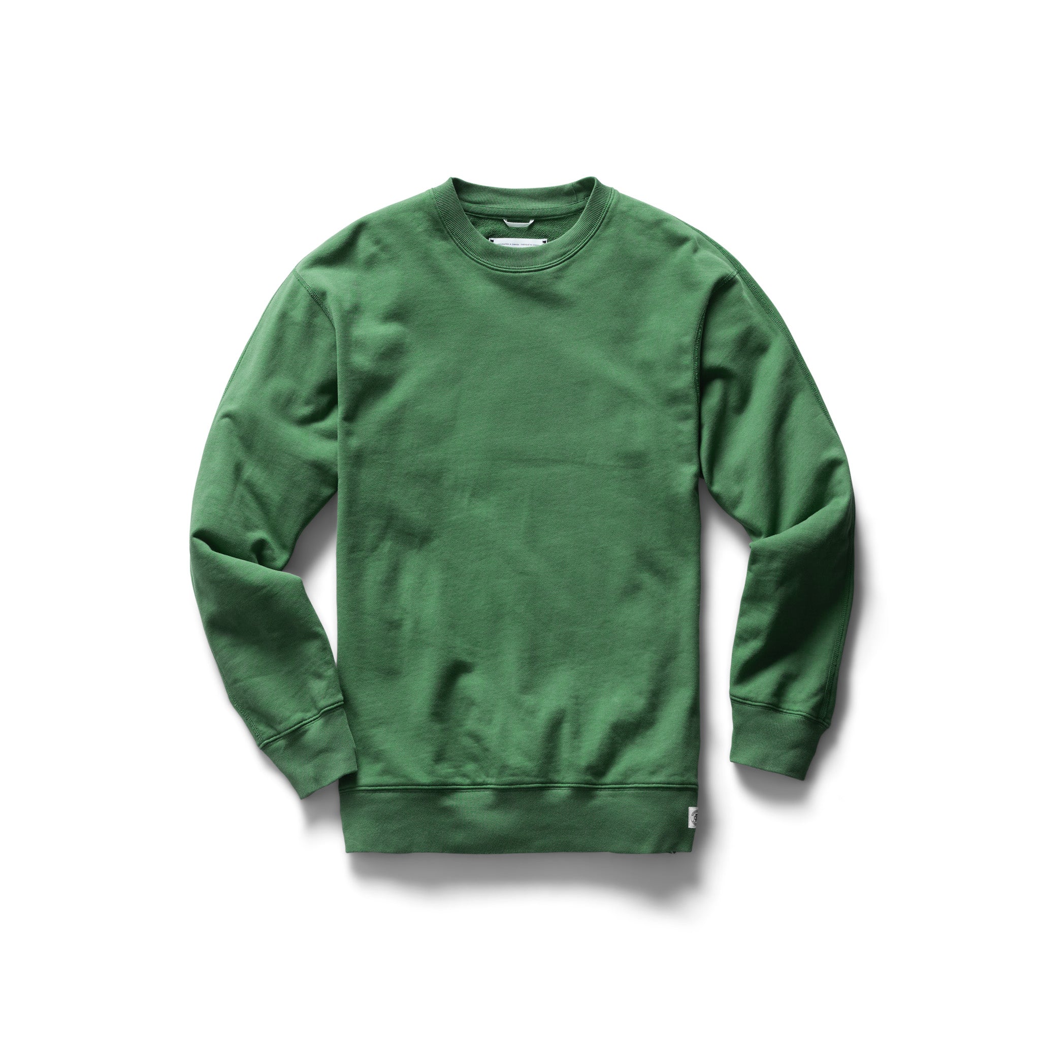 J Crew Men's French Terry Crewneck Sweatshirt Garment Dyed Cypress Green L  - NWT