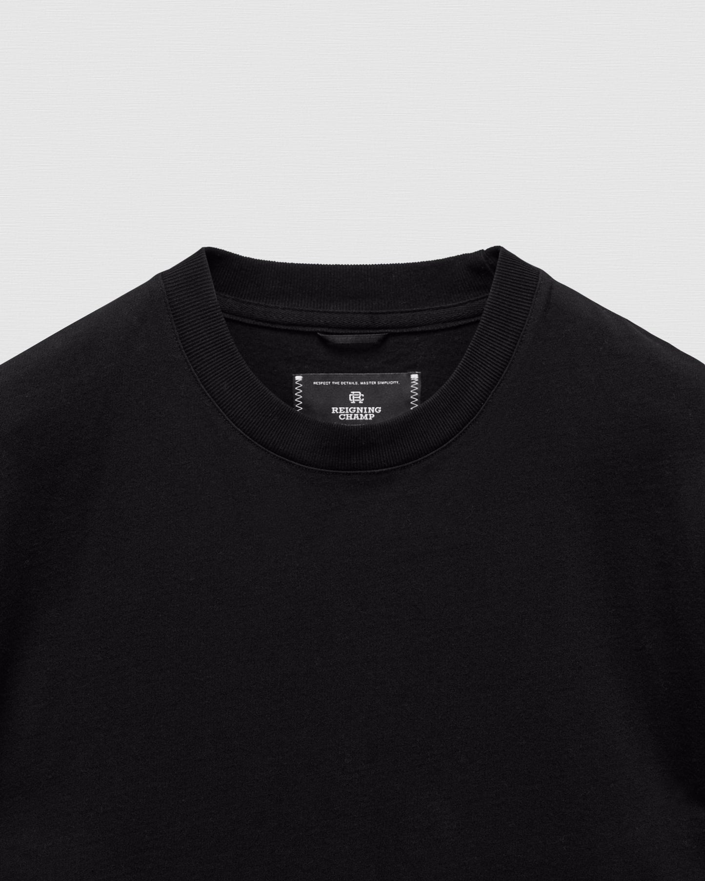 Kyoto Black Midweight Jersey T-Shirt