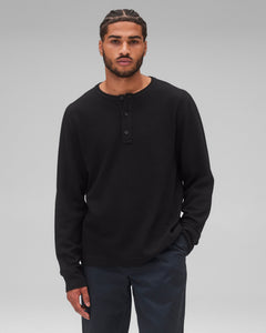 Lighweight Waffle Henley