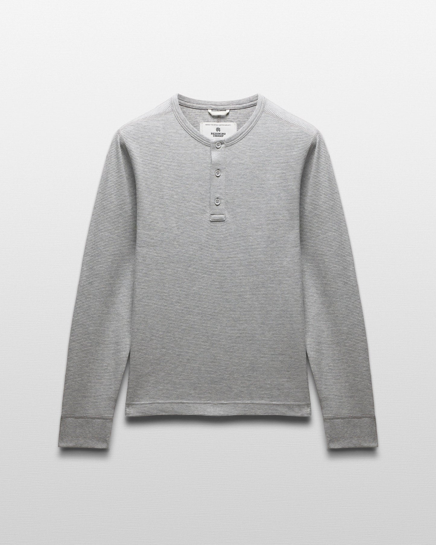 Lighweight Waffle Henley