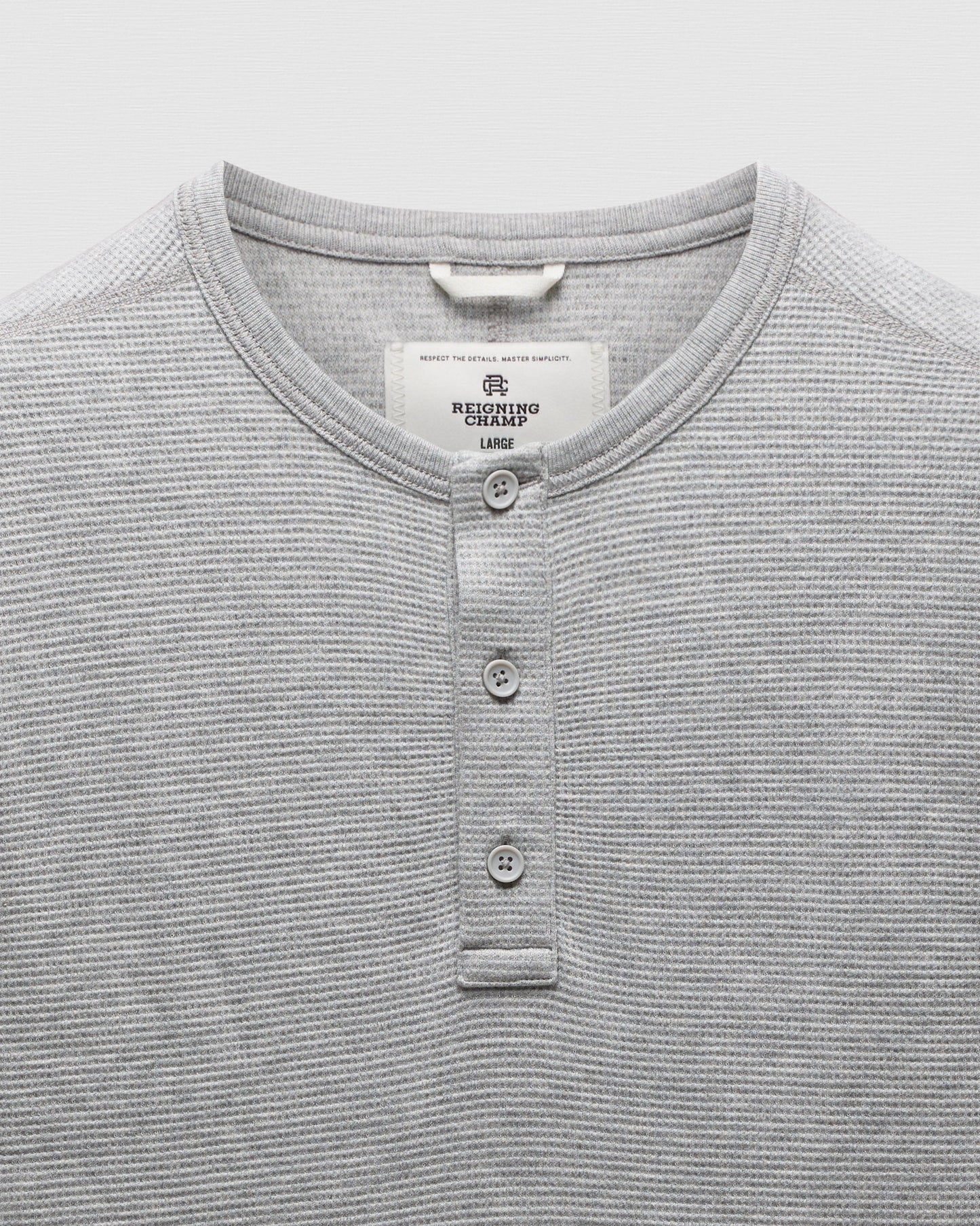 Lighweight Waffle Henley