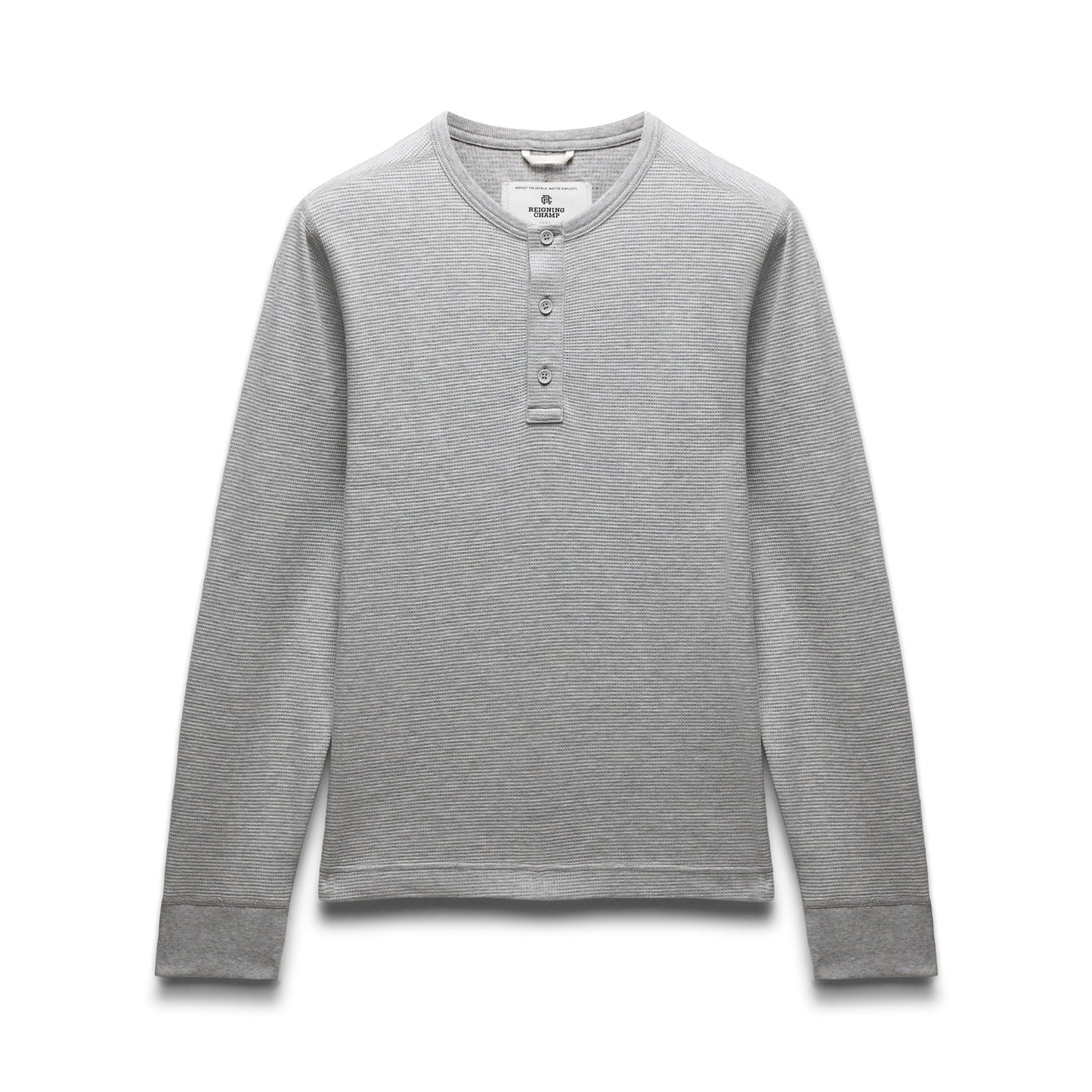 Lighweight Waffle Henley