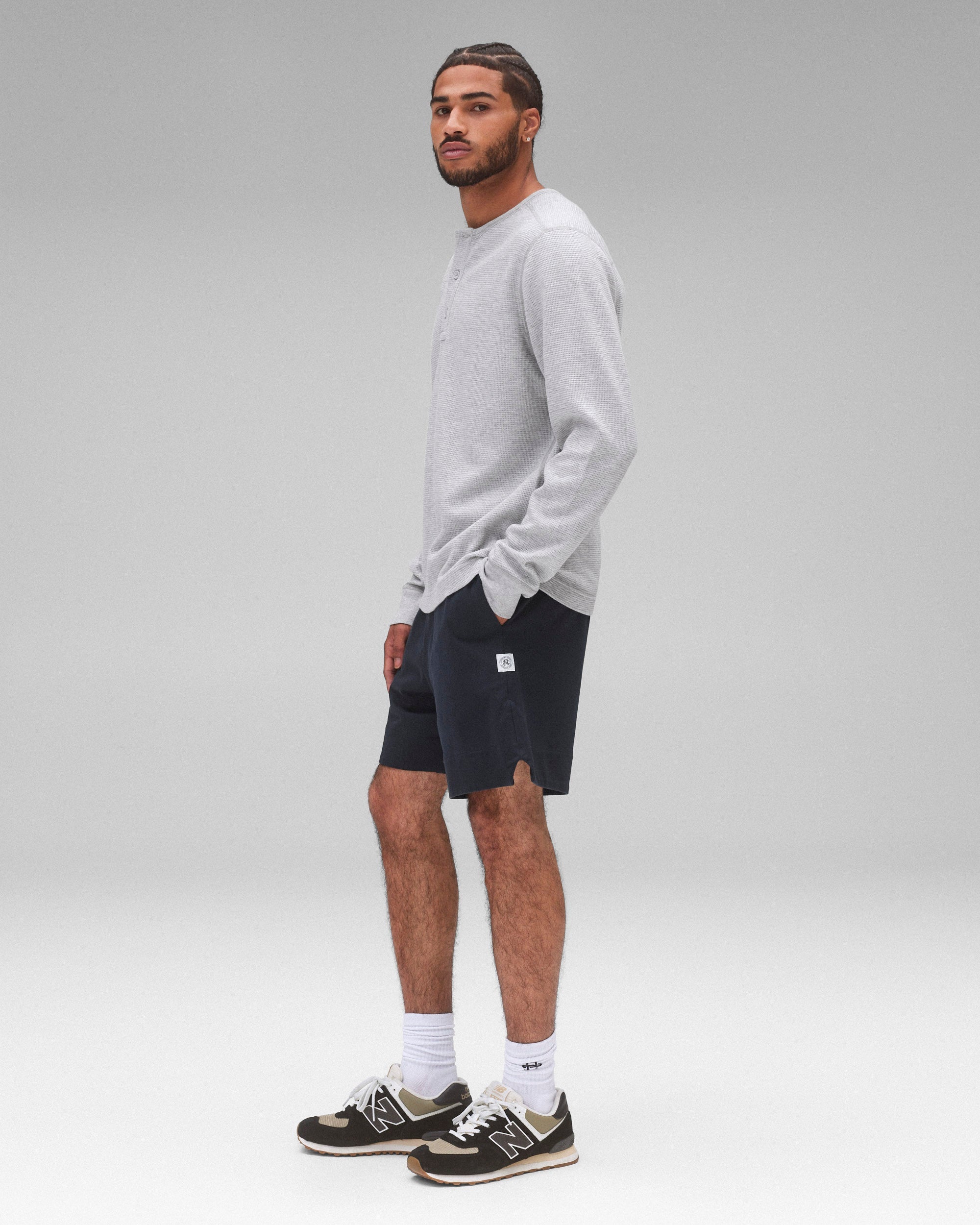 Lightweight Waffle Standard Henley | Reigning Champ