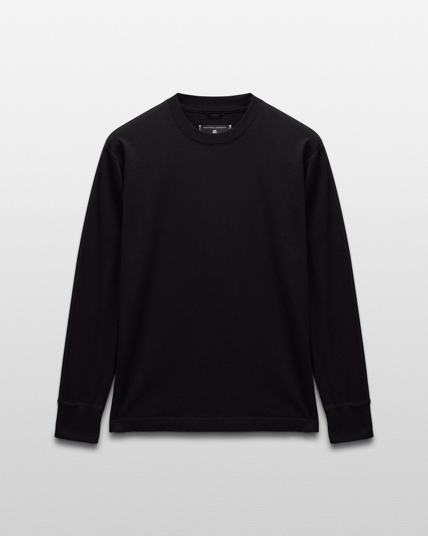 Kyoto Black Midweight Jersey Long Sleeve