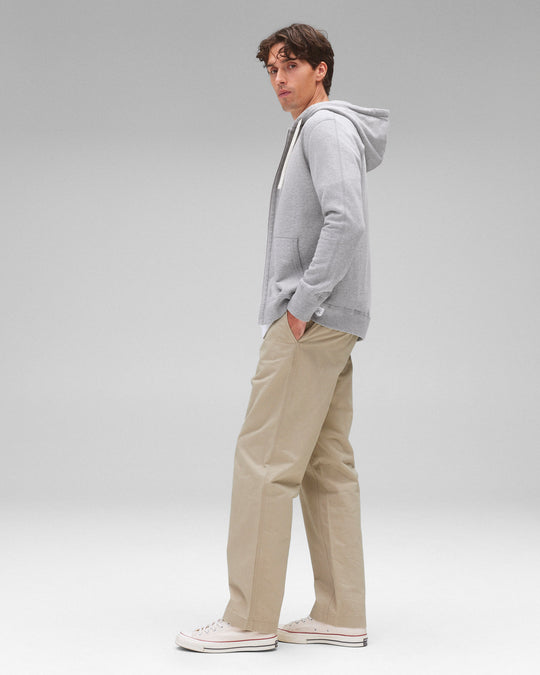 Midweight Terry Slim Zip Hoodie