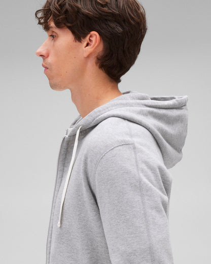 Midweight Terry Slim Zip Hoodie
