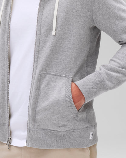 Midweight Terry Slim Zip Hoodie