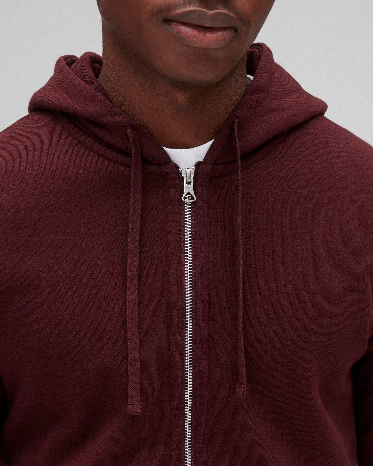 Midweight Terry Slim Zip Hoodie