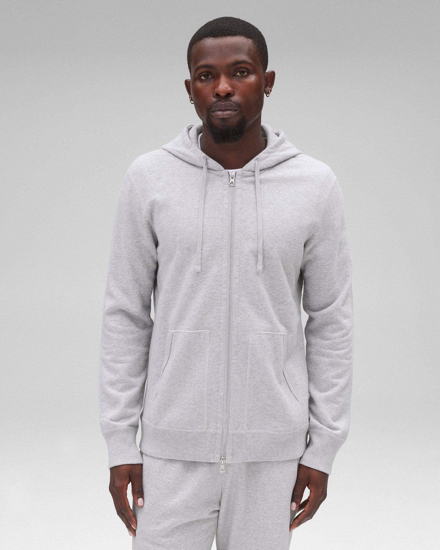 Midweight Terry Slim Zip Hoodie