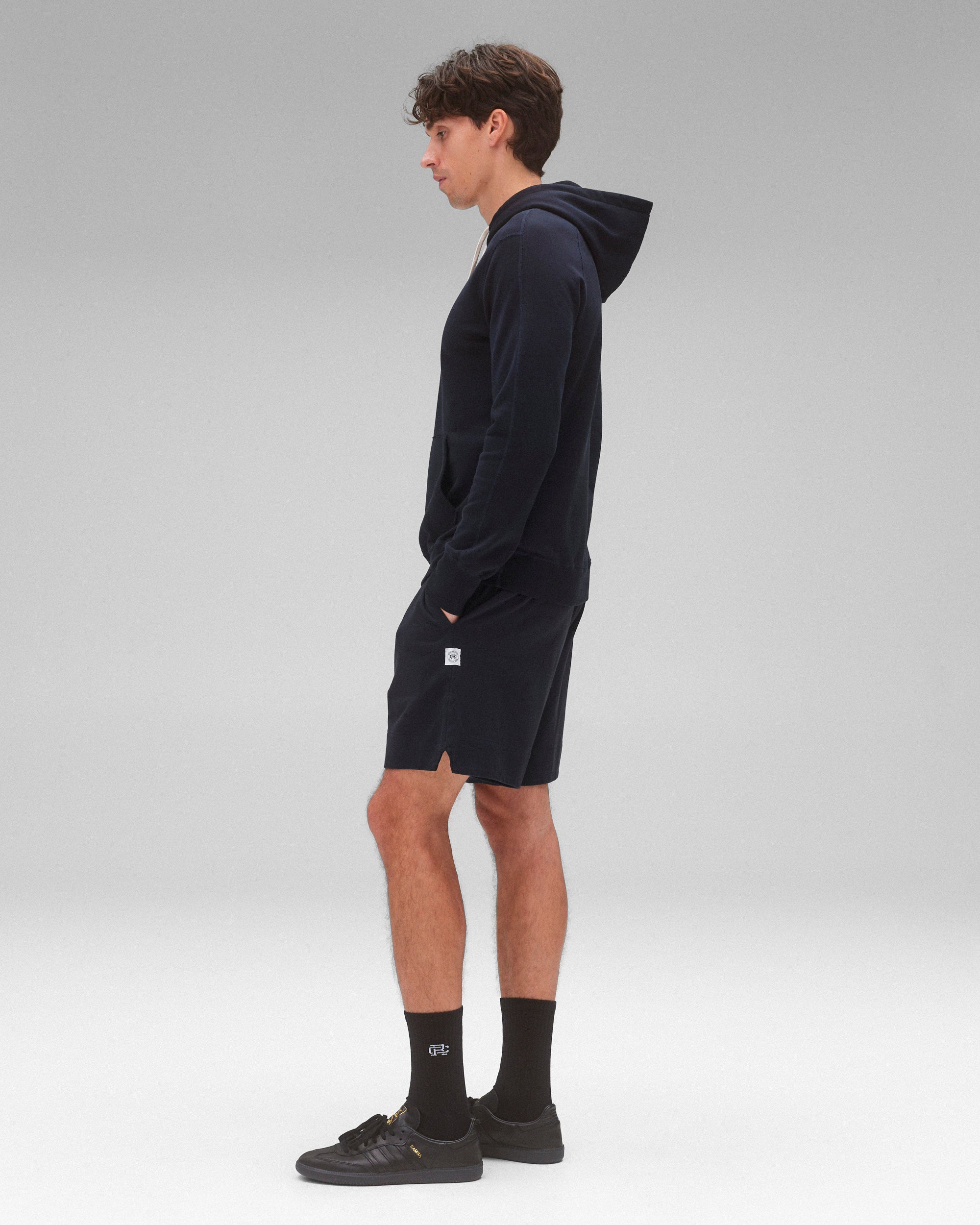 Reigning Champ Midweight Terry Pullover Hoodie 2024 in Navy