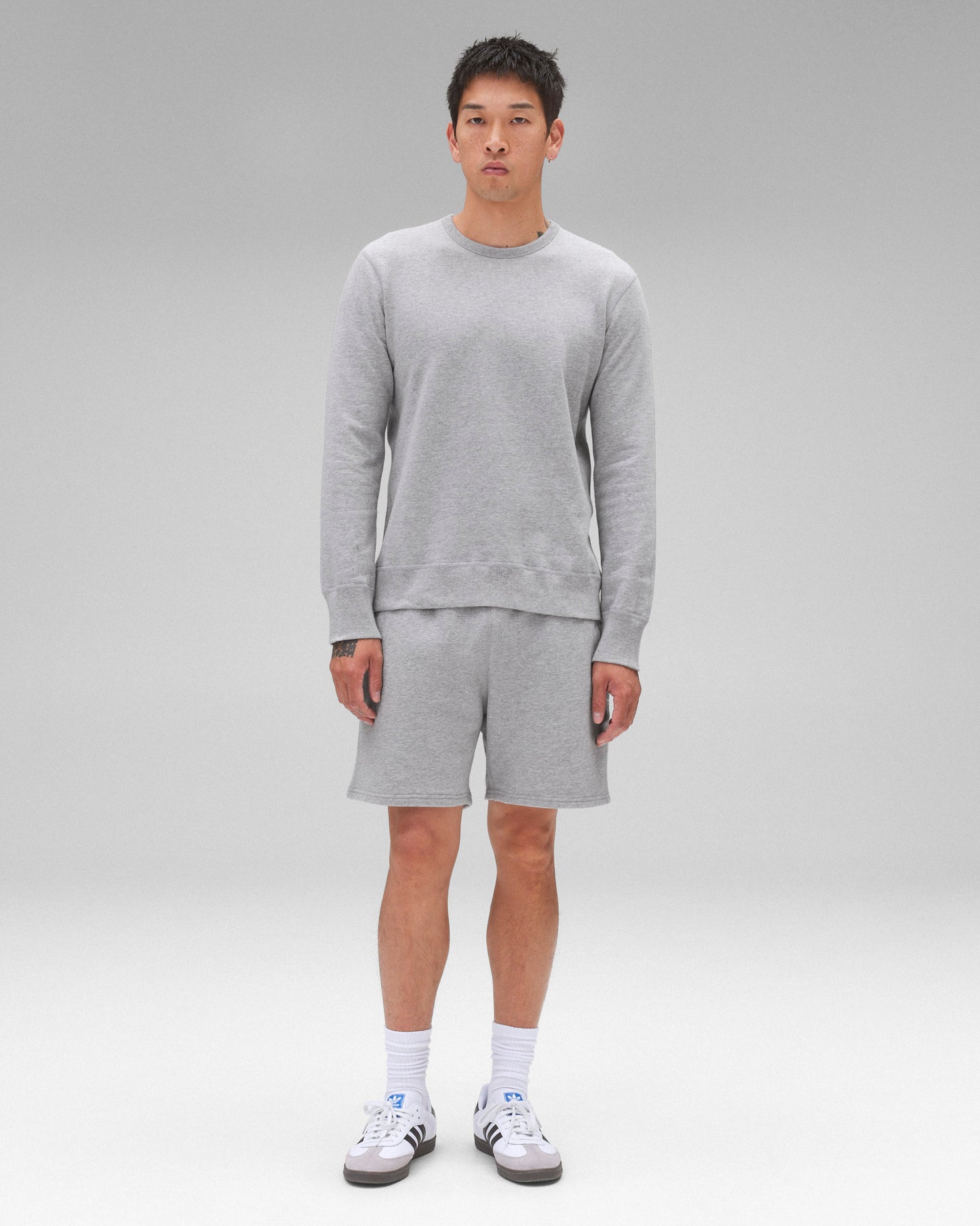 Midweight Terry Slim Crewneck