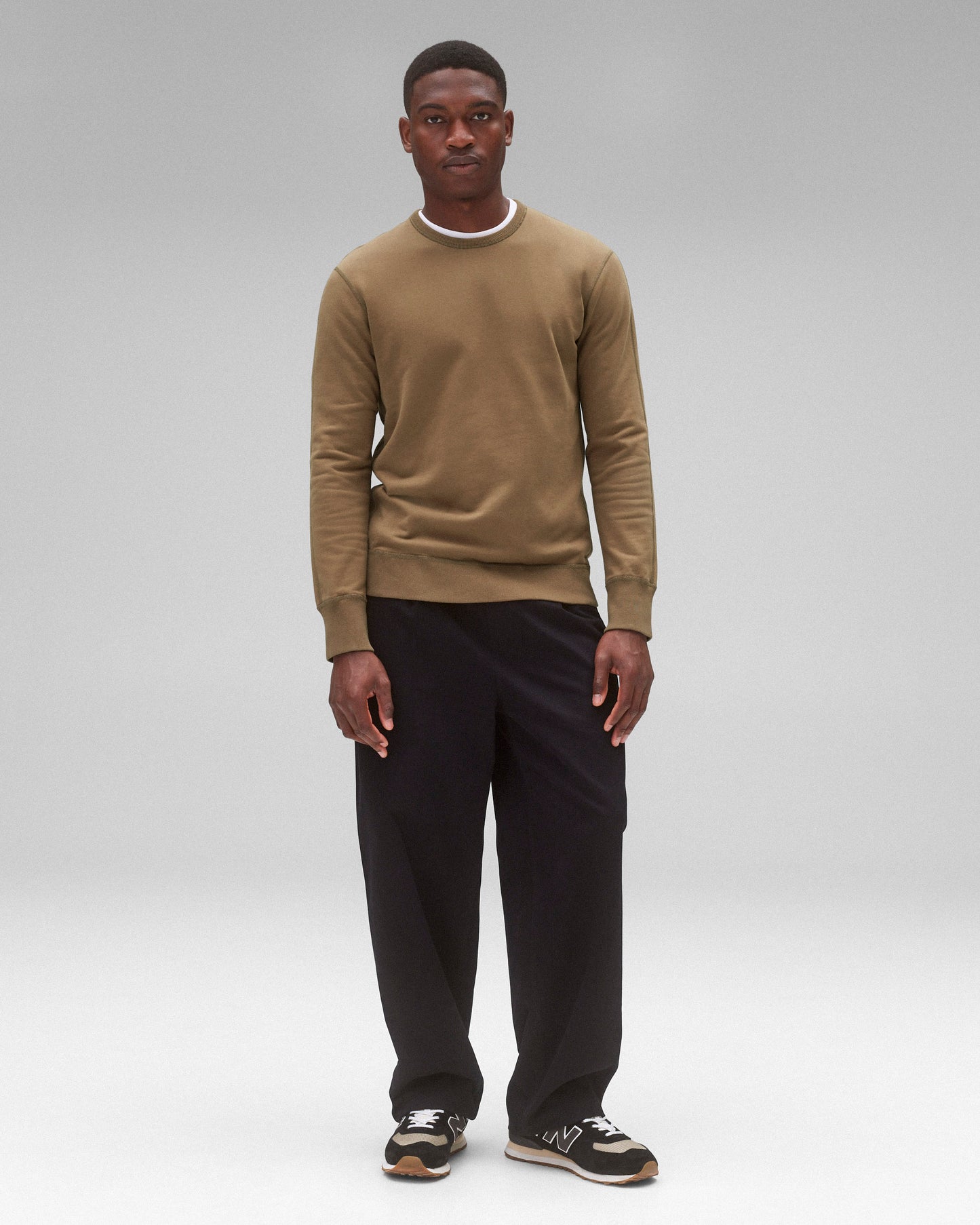 Midweight Terry Slim Crewneck