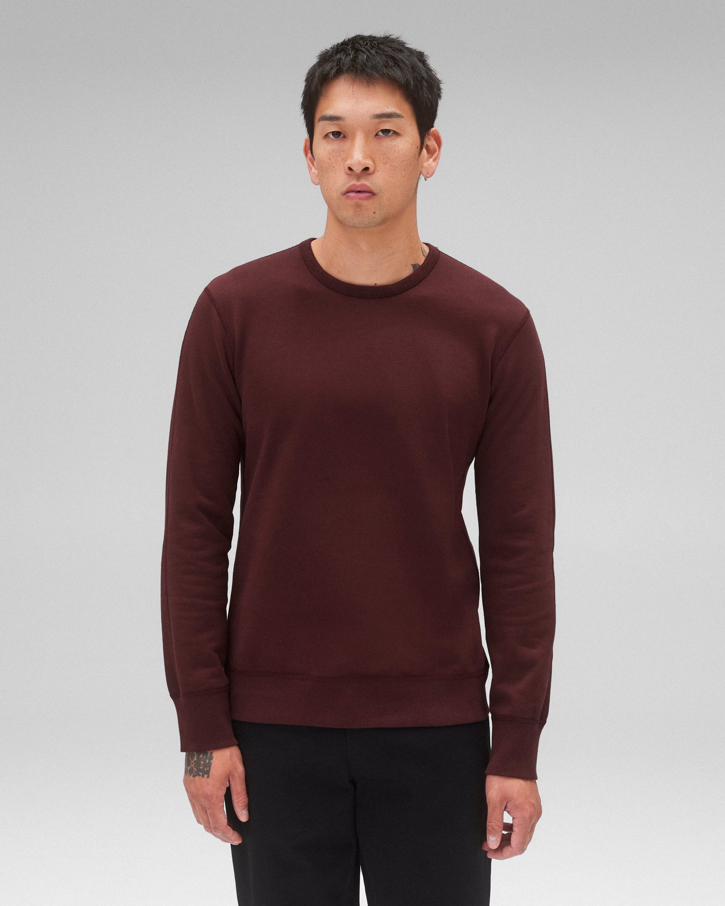 Midweight Terry Slim Crewneck