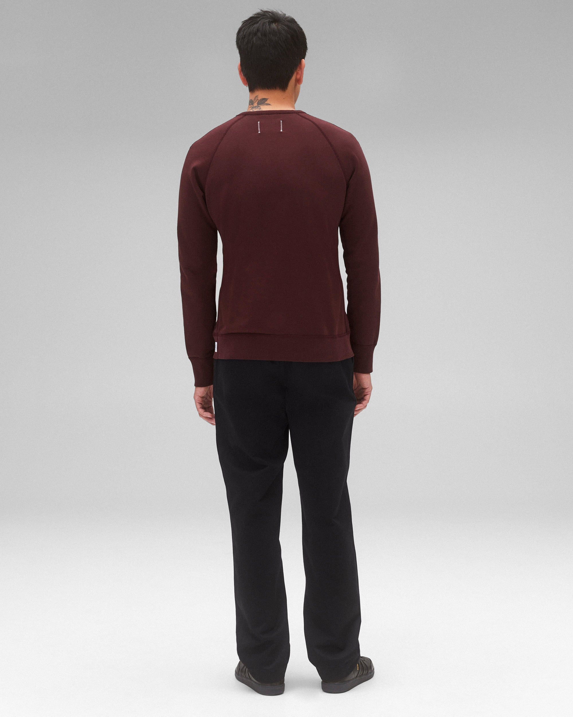 Reigning champ crimson crewneck sales