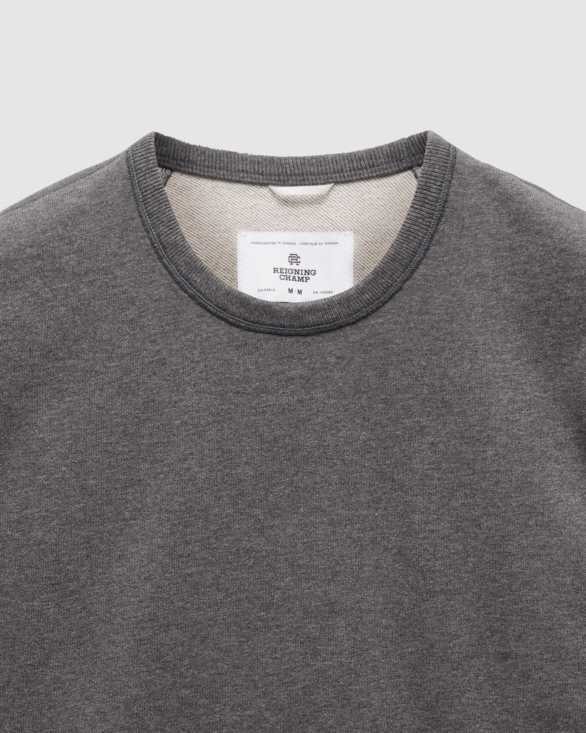 Reigning Champ Dark Heather Grey Crewneck cheapest Sweatshirt Mens Large