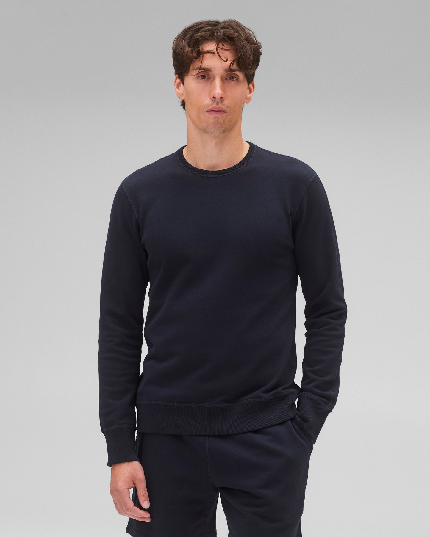 Midweight Terry Slim Crewneck