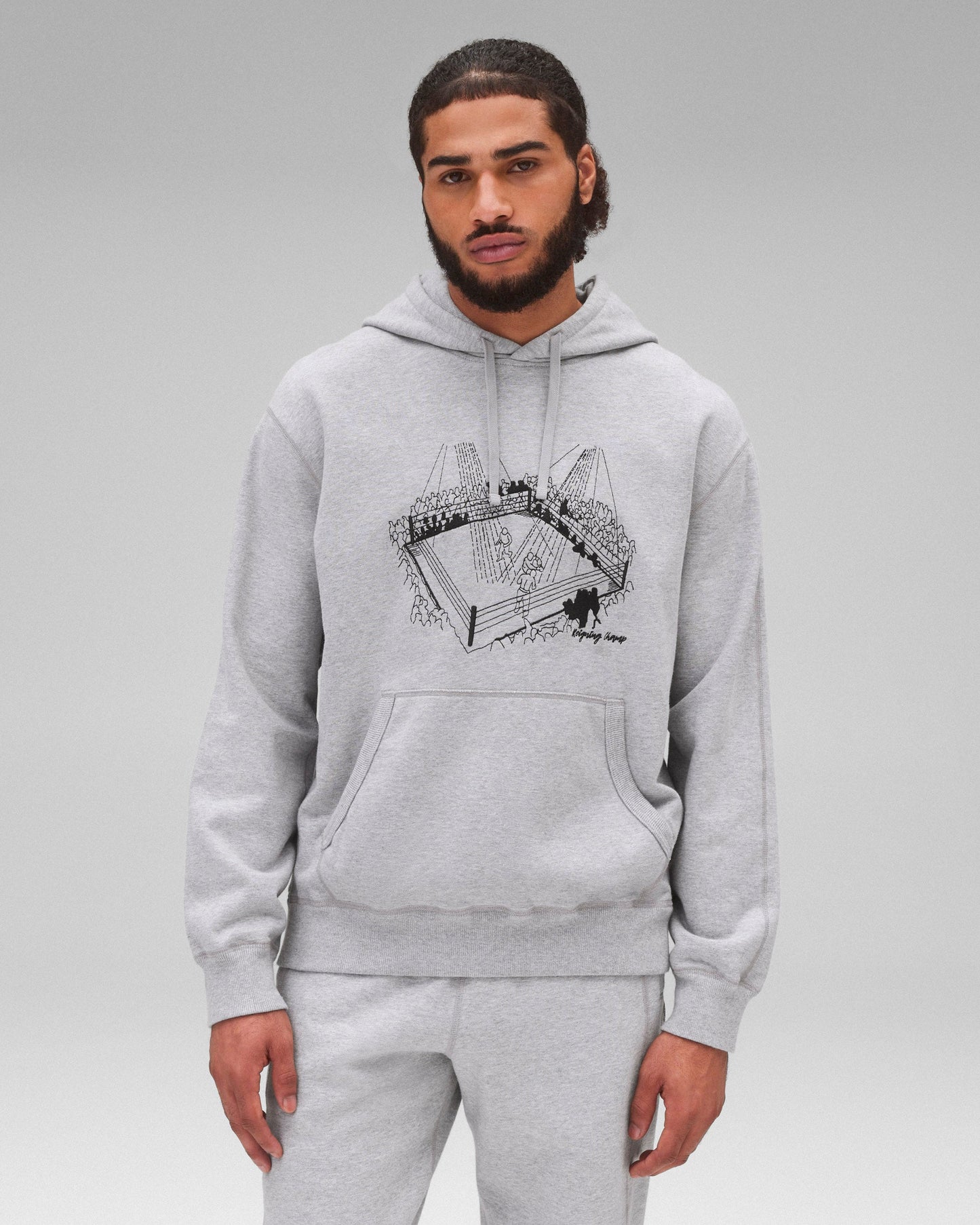 Midweight Terry Lines Hoodie