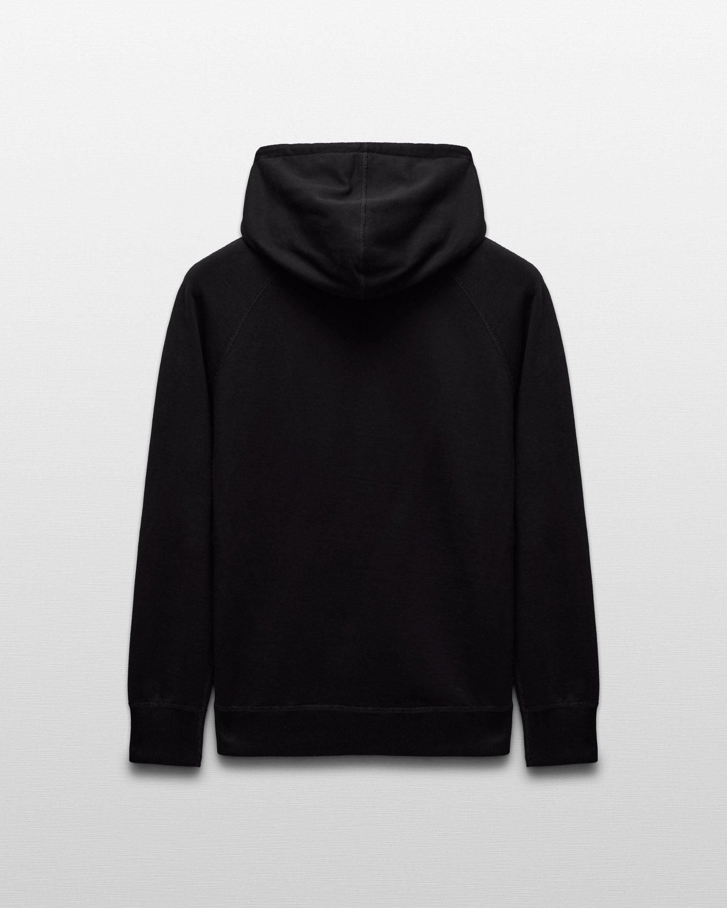 Kyoto Black Midweight Terry Slim Hoodie