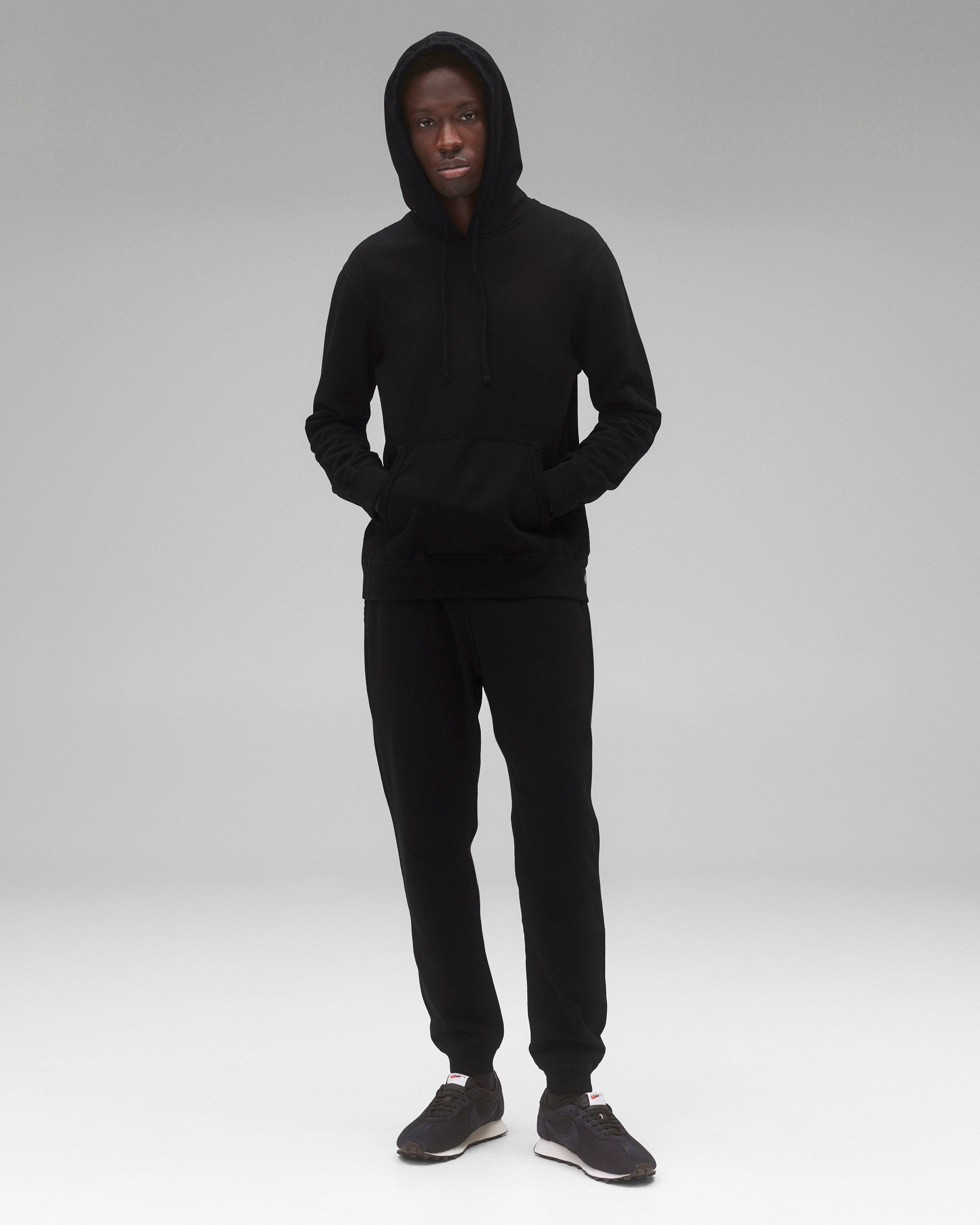 Kyoto Black Midweight Terry Slim Hoodie Reigning Champ Reigning Champ US