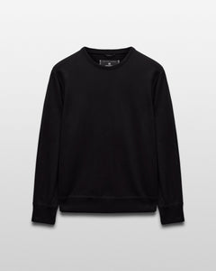 Kyoto Black Midweight Terry Classic Crewneck