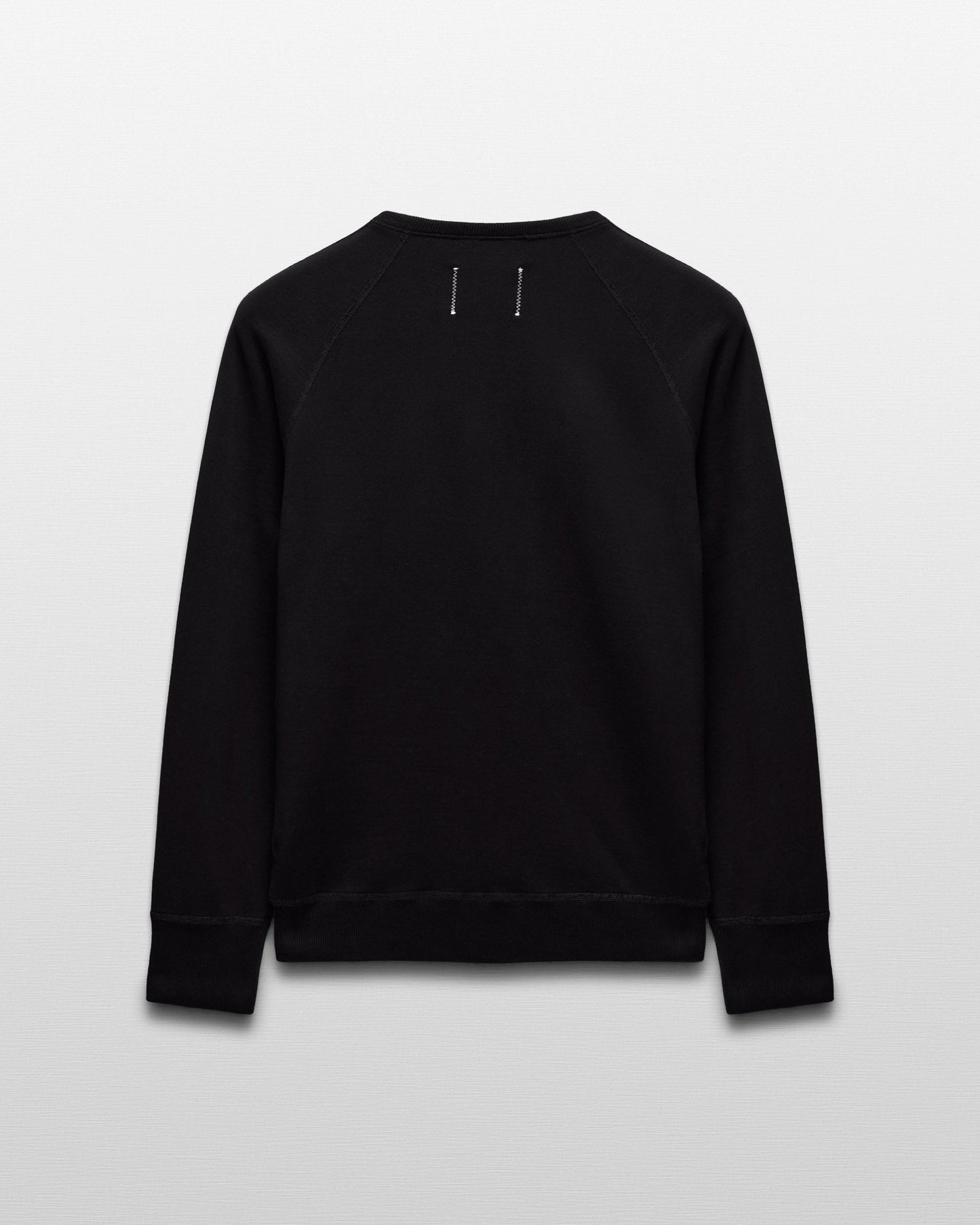 Kyoto Black Midweight Terry Classic Crewneck