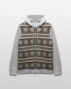 Junya Watanabe Shetland Wool Slim Zip Hoodie