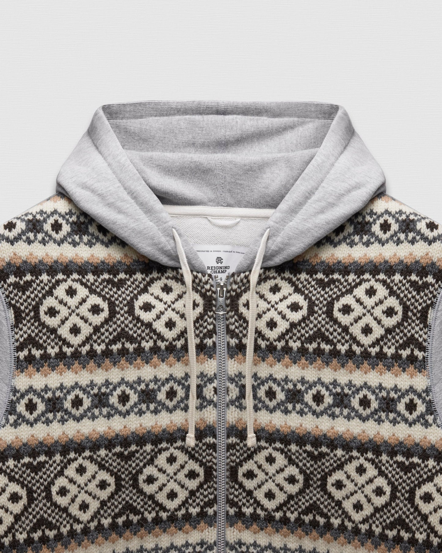 Junya Watanabe Shetland Wool Slim Zip Hoodie