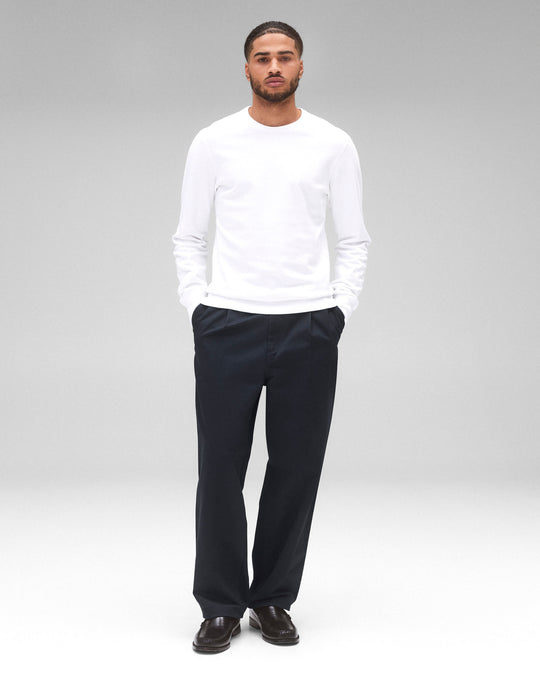 Lightweight Terry Slim Crewneck