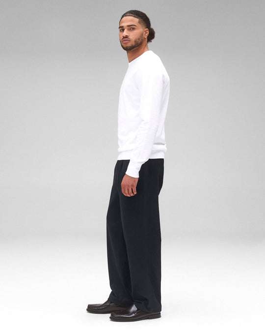 Lightweight Terry Slim Crewneck