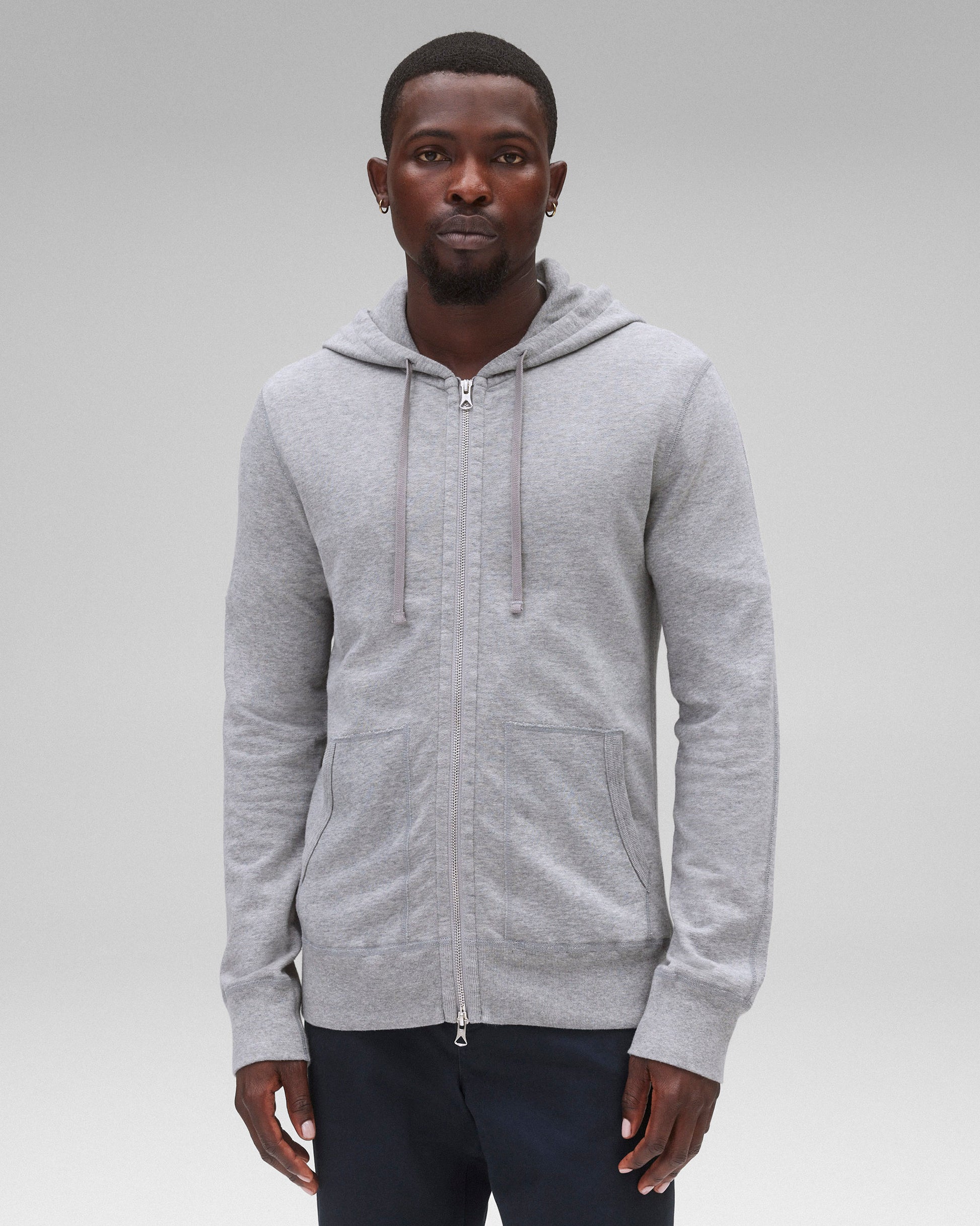 Lightweight Terry Slim Zip Hoodie Vault
